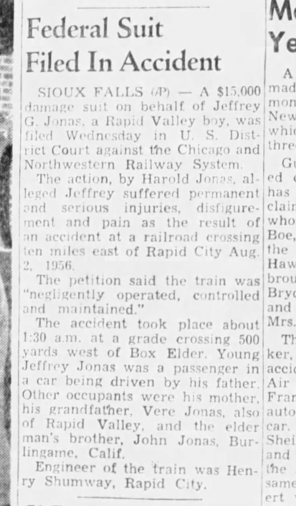 Clipping from Rapid City Journal